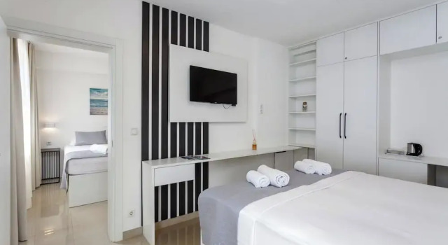 2 phòng ngủ 4 người Tiêu chuẩn phòng có ban công và có view biển Sunset Split Rooms