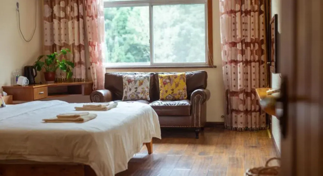 Номер Standard с видом на горы Moganshan Bamboo View Guesthouse