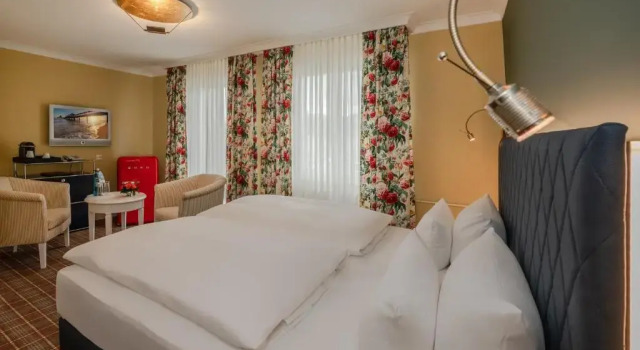Номер Standard с видом на окрестности Strandhotel Heringsdorf mit Soleaußenpool 30 Grad