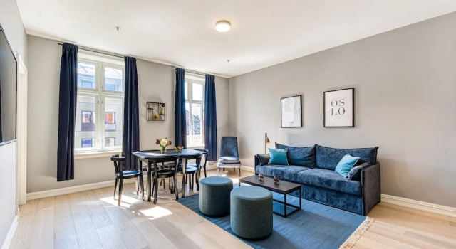 Апартаменты с 3 комнатами с балконом Forenom Serviced Apartments Schous Plass