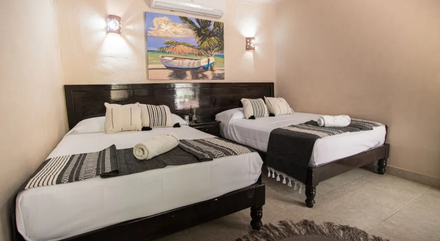 Camera quadrupla Economy Hotel Macondo Holbox