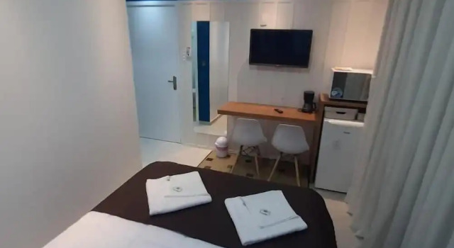 Двухместный номер Deluxe с балконом и с частичным видом на море Residencial Praia Mar