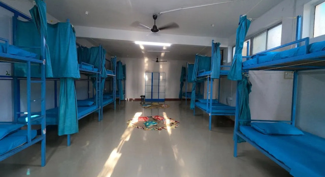 Кровать в общем номере Soul Hostel