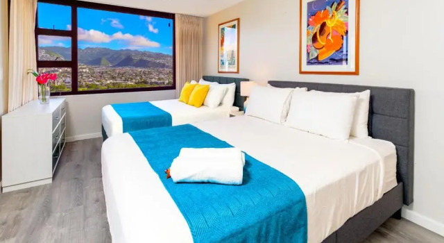 Beautiful 24th Floor Condo with AC - WiFi, Parking - Short Walk to Beach, Rezerwuj Hotel Waikiki Honolulu