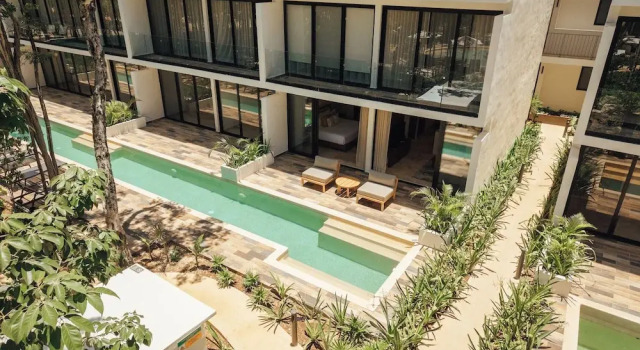 Апартаменты Deluxe c 1 комнатой с видом на бассейн 101 Park Tulum by Lumina