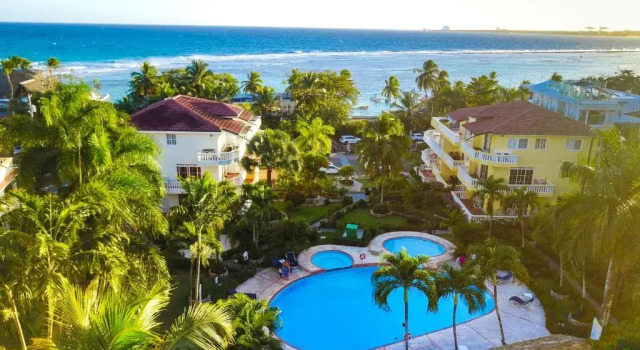 Апартаменты c 1 комнатой с балконом и с красивым видом из окна Residencial Las Palmeras de Willy Boca Chica