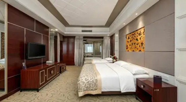 Двухместный люкс Deluxe Lingshi Hongyuan Leisure Club (Jinzhong Wang Family Courtyard)