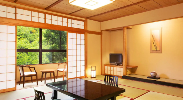 Двухместный номер Standard с видом на реку Yamanaka Onsen Kagari Kisshotei