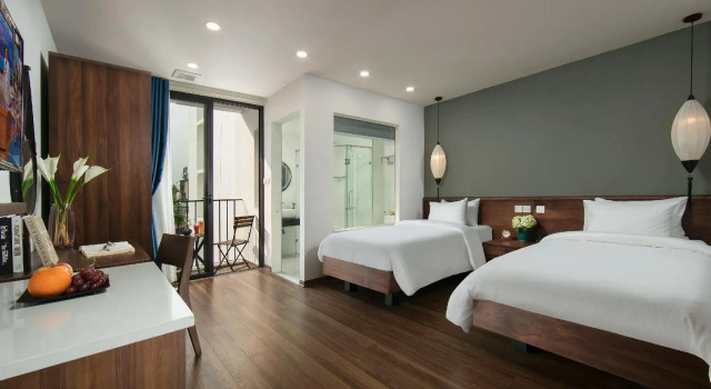 Двухместный номер Deluxe с балконом Hanoi Exclusive Hotel