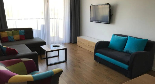 Baltic Apartament z basenem zewnętrznym ul Marynarska 4, Sarbinowo, Buchen Sie Ferienwohnung Hotels in Westpommern mit Pool, Schwimmbad