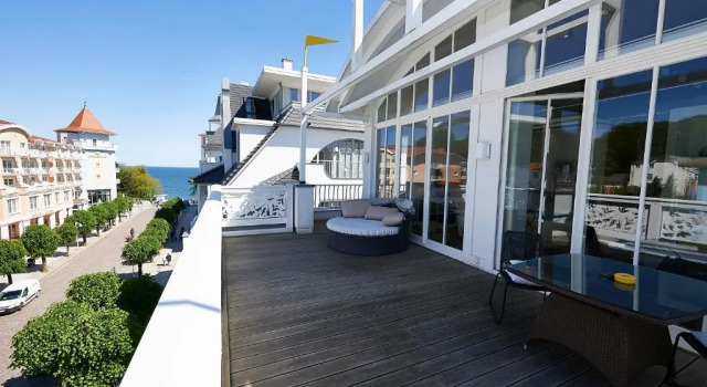 Villa Johanna in Sellin - Penthouse "Nautilus", Book Villa Hotels in Usedom with a Pool, Swimming Pool
