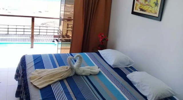 Standard Doppel Zimmer mit Meerblick Peru Hosting De Punta Sal