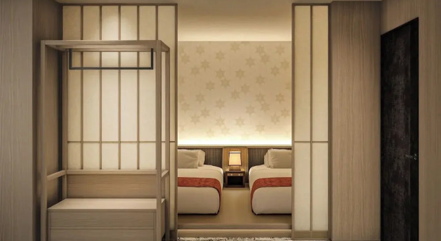 Четырёхместный номер Standard KAMENOI HOTEL Fuji