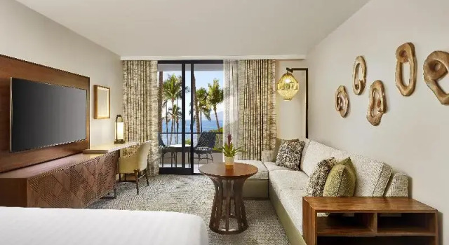 Двухместный номер с балконом и oceanfront Hyatt Regency Maui Resort & Spa