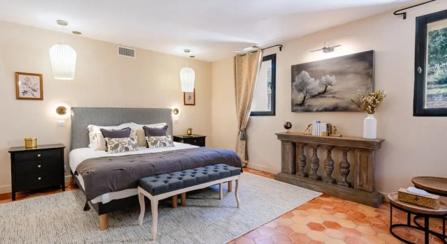 Двухместный номер Deluxe с видом на горы La Villa des Cedres