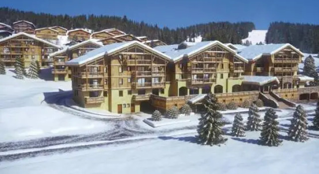 Кровать в общем номере Résidence Lagrange Vacances Les Chalets dEmeraude