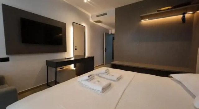 Двухместный номер Deluxe с балконом и с видом на море Hotel Boutique Onix