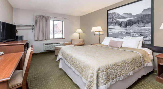 Двухместный номер Standard Super 8 by Wyndham Kalispell Glacier National Park