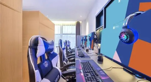 Кровать в общем номере i Electronic Sports Hotel (Liyang Ba Bai Ban)