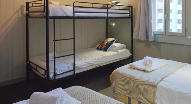 Кровать в общем номере Vert Lodge Chamonix