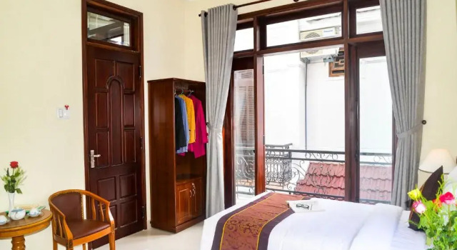Двухместный номер Deluxe с балконом и с видом на город Red Rose Villa Hoi An