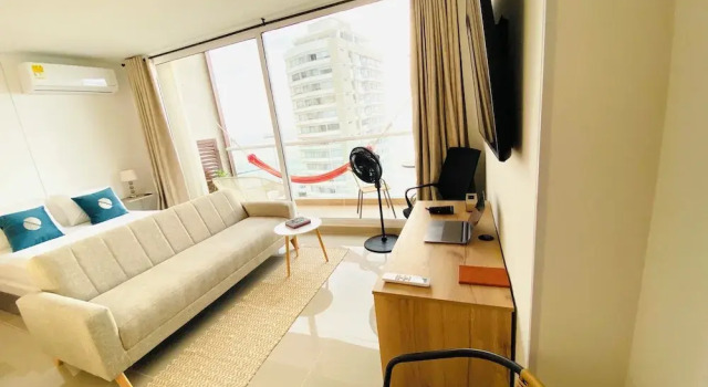 Blue loft ocean view, Book Lejlighedshotel Apart-hoteller i Santa Marta, Lejlighedshotel