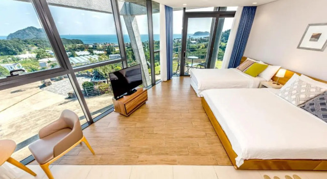 Трёхместный номер Standard с видом на море Jeju Bom stay & Art Gallery