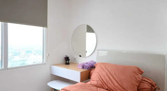 Одноместный номер Deluxe с балконом Apartment Medan Podomoro City Deli by OLS Studio