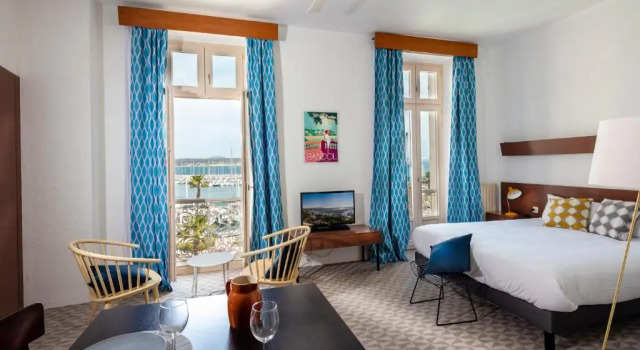 Студия с видом на море Résidence Le Beau Rivage