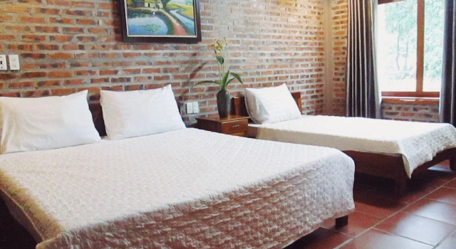 Двухместный номер Deluxe с балконом и с видом на сад Ninh Binh Nature Homestay