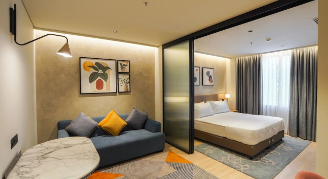 Семейный люкс The Canvas Loft-Manyata Tech Parc-Orchid Parc