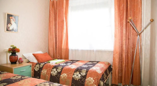 Кровать в общем номере Green Hostel Kuzminki