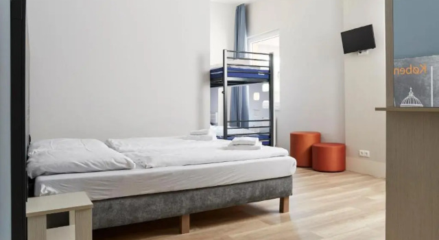 Трёхместный номер a&o Copenhagen Nørrebro