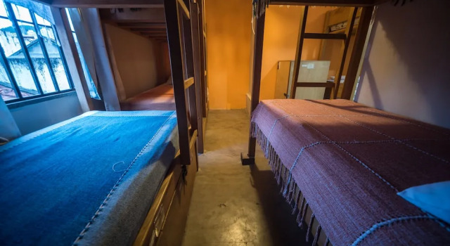 Кровать в общем номере с видом на город Tupiniquim Hostel Rio de Janeiro