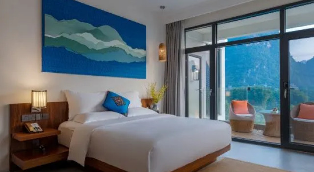 Люкс Дуплекс с балконом Ji Yun Resort (Yangshuo Ten-mile Gallery Yulong River)