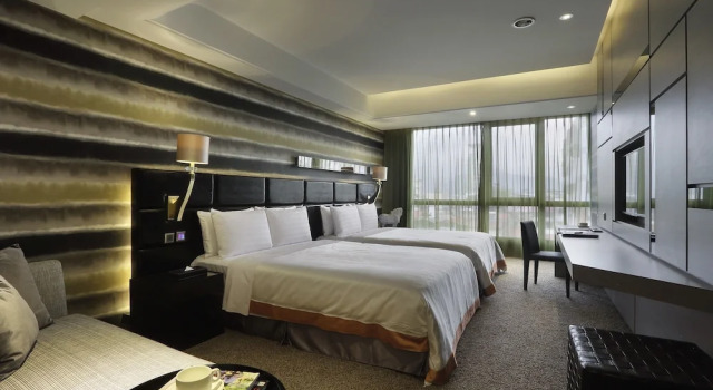 Camera doppia Deluxe 1 camera da letto 冠月精品旅館-Puli Ease Hotel