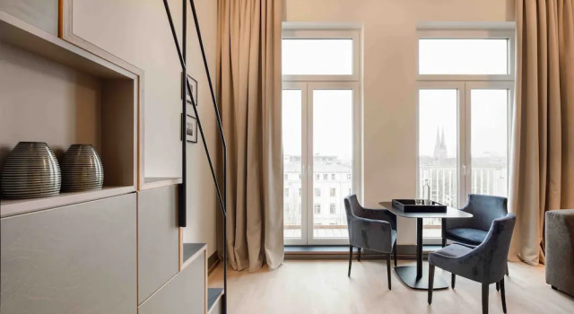 Студия Comfort с балконом OBERDECK Studio Apartments