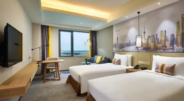 Номер Deluxe The Qube Hotel Shanghai Sanjiagang - Offer Pudong International Airport and Disney shuttle