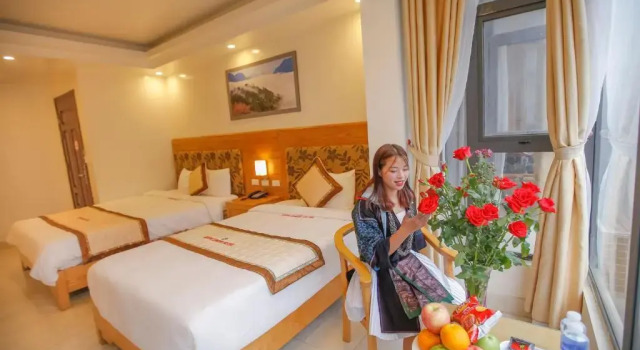 Трёхместный номер Standard с видом на город REGAL SAPA HOTEl
