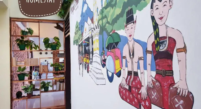Кровать в общем номере Maple Tree Homestay