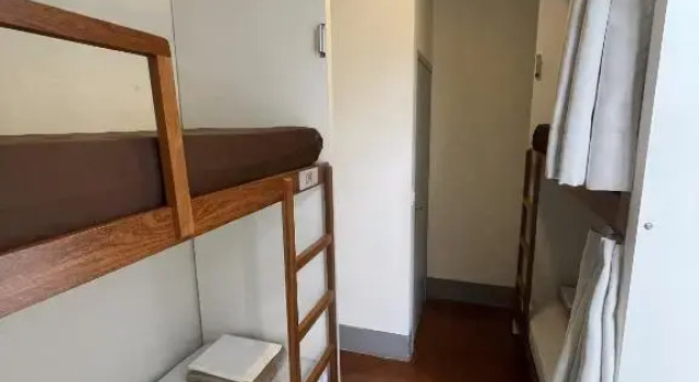 Кровать в общем номере Casarão Hostel