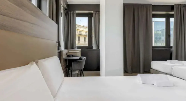 Четырёхместный номер Standard B&B HOTEL Prato City Center