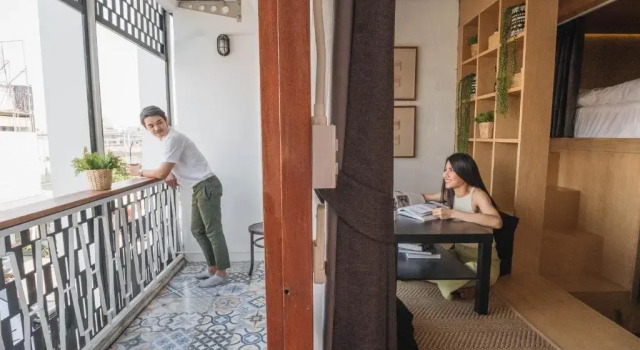 Кровать в общем номере Stay North Gate Bed and Breakfast