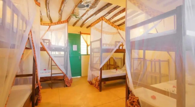 Кровать в общем номере Demani Lodge