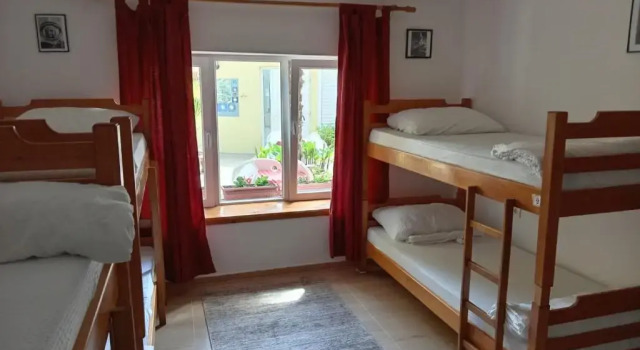 Кровать в общем номере Hostel David