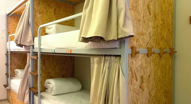 Кровать в общем номере The Loft House Madrid