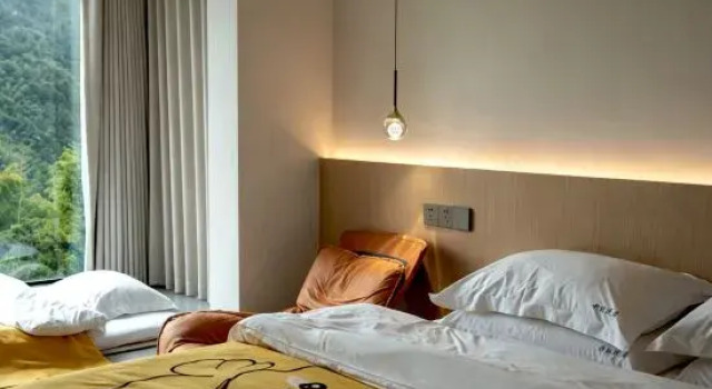 Двухместный семейный люкс Anji Yifu Homestay (Canglong Baipu Branch)
