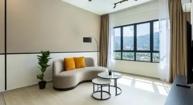 Люкс с 2 комнатами с видом на город Sunshine Residence Suites