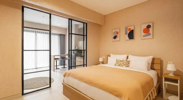 Апартаменты Deluxe Azure 1BR Pool Side Apartment Nusa Dua