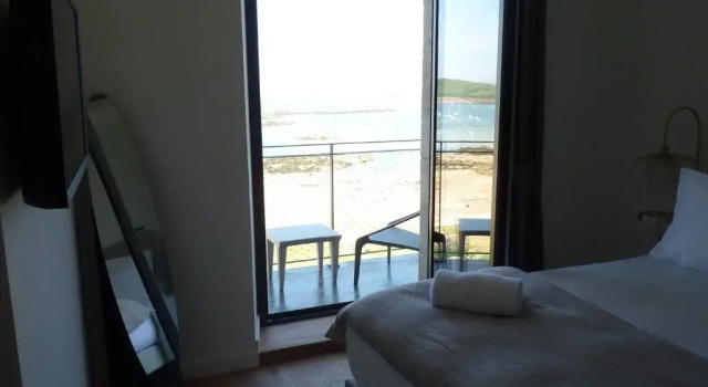 Двухместный номер Standard с балконом и с видом на море Pavillon de la plage